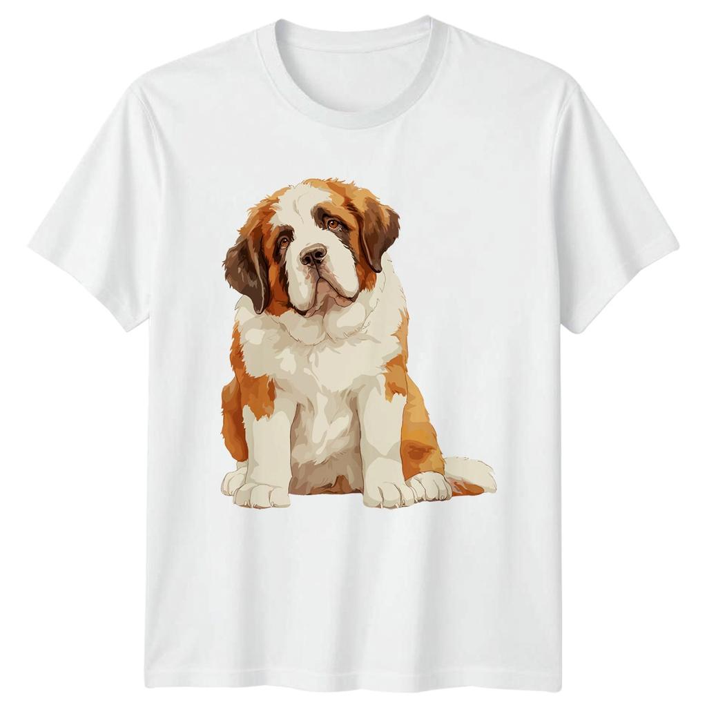 Saint Bernard Dog TShirt Pet Lover Gift For Him And Her