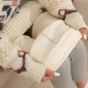 300-390g Thickened Lamb Wool Leggings with Added Fleece, Women's Outerwear, Pencil Pants with Small Legs, High Waist, Slim Fit, and Warm Pants