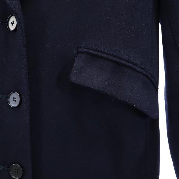 PUBLIC TOKYO Made in Japan Cashmere Blend Chester coat 1 Navy Women Used