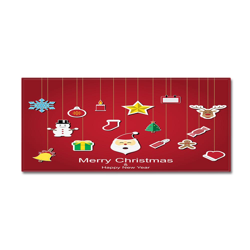 Christmas Kitchen Sand Carpet Doormat Long Floor Mat