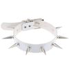 Black Spiked Choker Necklace Punk Collar Female Women Men Black Leather Studded Rivets Chocker Jewelry Gothic Accessories
