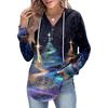 Women's Fashion Women's Lightweight Long Sleeve Pullover With Pockets Preppy Graphic Hoodie
