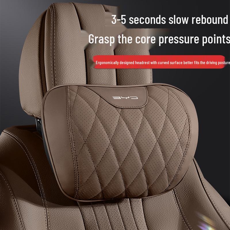 BYD Han EV Headrest Neck Pillow & Lumbar Support Cushion for Tang DMI/Qin Plus DMI/Song L
