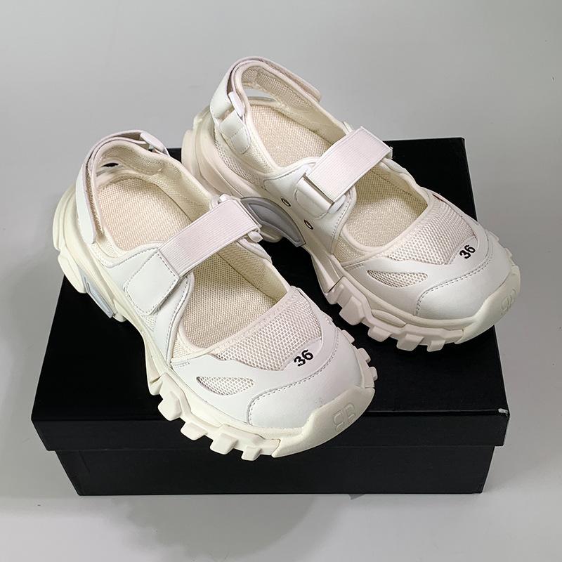 Summer ins Japanese retro Velcro platform casual dad sports sandals single shoes women's shoes beach shoes women