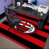 Milan Football club Printed Office Carpet Chair Cushion  Entryway Rug, Rugs for Living Room, Bedroom Christmas gifts