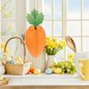 4Pcs Cute Carrot Lanterns Easter Decorations Hanging Paper Lanterns for Tree Ceiling Wedding Birthday Spring Festival Supplies
