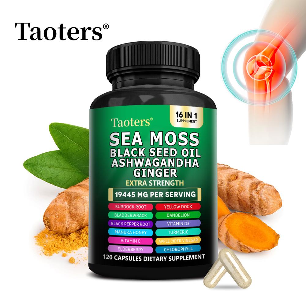 Algen, Schwarzkümmelöl, Kurkuma, Ingwer (16-in-1 Multivitamin) 120 Kapseln