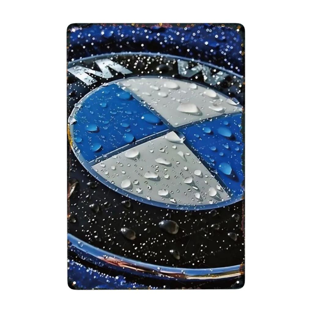 Metal Interior Sports Car Nameplate 20x30cm