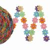Daisy Flower Lace Trim Embroidered DIY Handmade Patchwork Ribbon Sewing Supplies Crafts 2.5CM Wide 1.5Yards Colorful