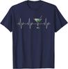 Cool Martini Heartbeat Love Cocktail Glass Happy Hour Brunch T-Shirt
