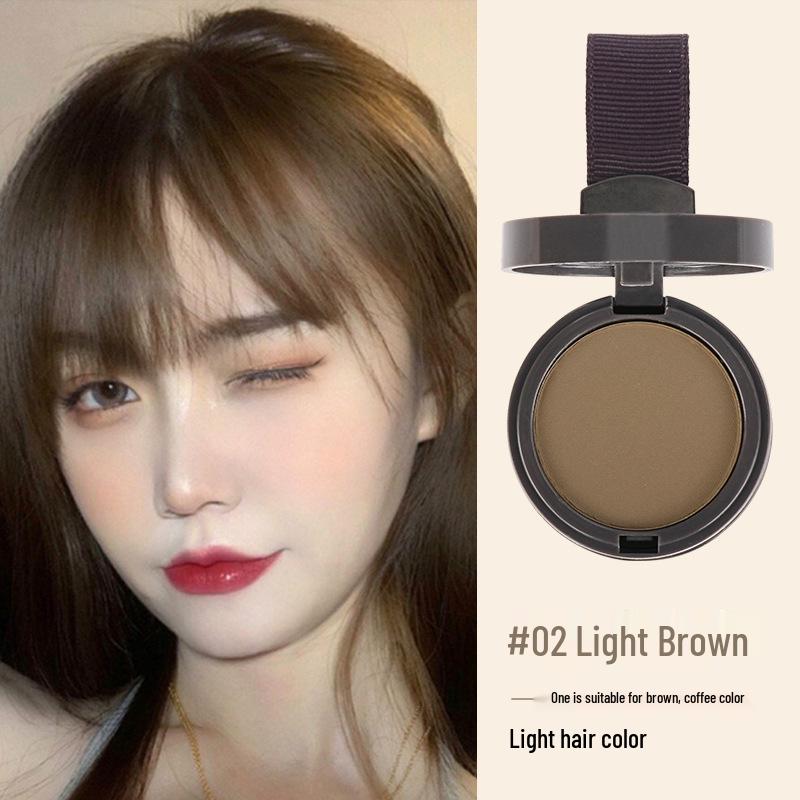 Meiqier Waterproof Hairline Contouring Powder Pen: Conceal High Foreheads, Sculpt Temples, and Fill Hairline with Genuine Hair Filler.