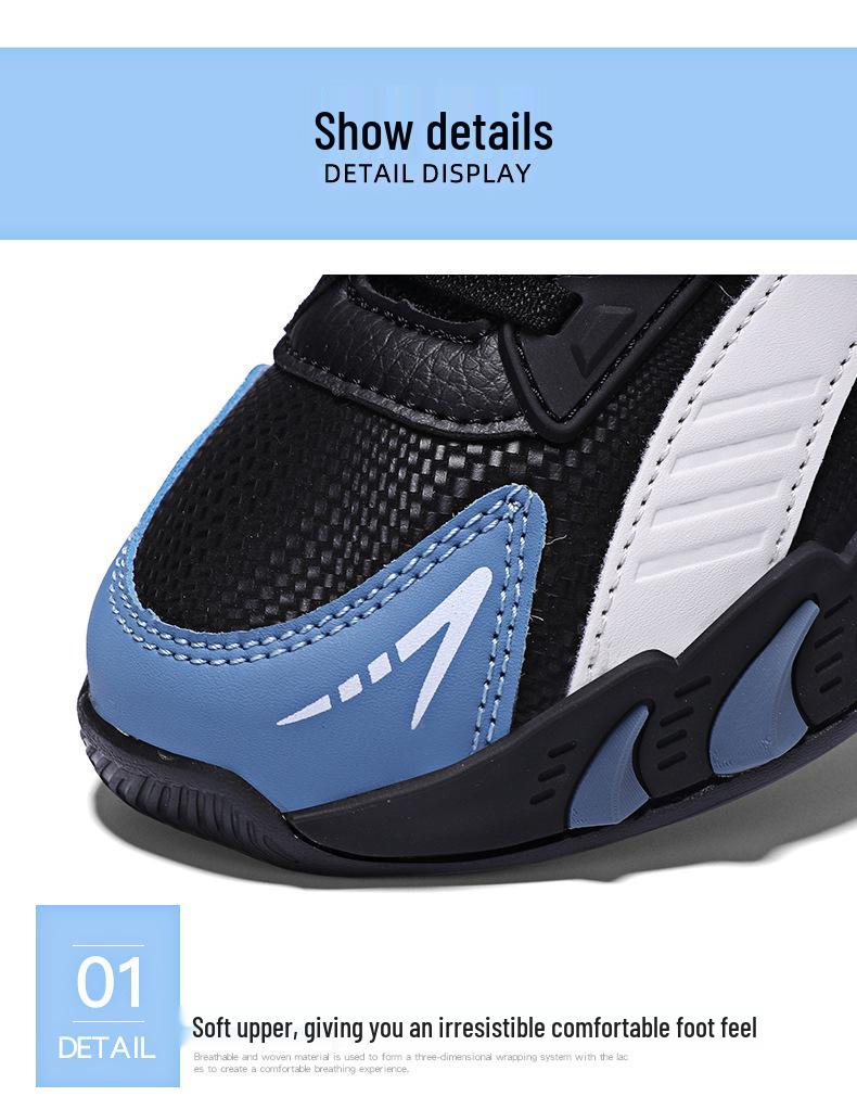 Kinder Winter Basketballschuhe 2025 - Jungen Verschleißfeste Sport-Sneaker mit Drehverschluss für Mittel- und Großkinder