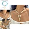 Starfish Shell Bead Necklace With Geometric Shape For Womens Fashion Accessories