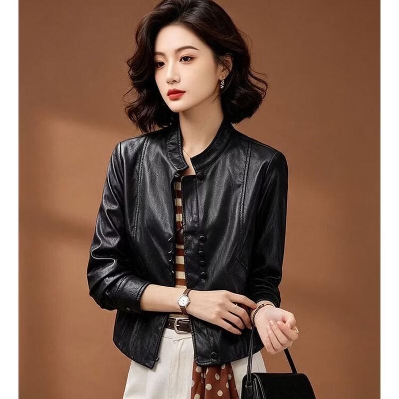 EST+II Women's Retro Casual Stand-Collar Short Jacket