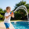 Small Handheld Water Gun Press Type Plastic Toy for Outdoor Summer Activities Random Style for Kids and Adults