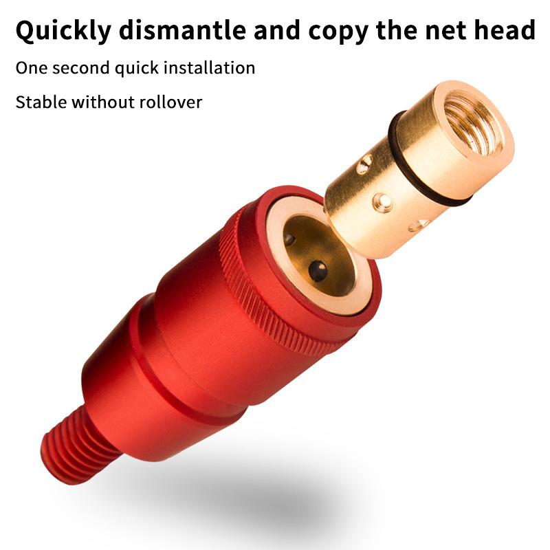 1Pcs Anti-Rotation Fish Landing Net Screw Landing Net Head Adapter Prevent Fish Running Fishing Landing Harpoon Fishing Parts