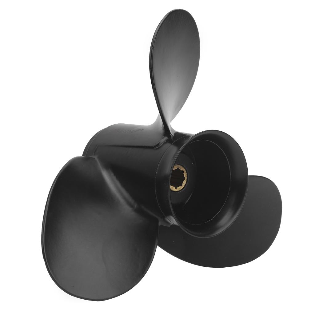 9x10 1 2in Outboard Propeller 3 Blades 8 Tooth High Thrust Aluminum Alloy 48 828156A12 Replacement