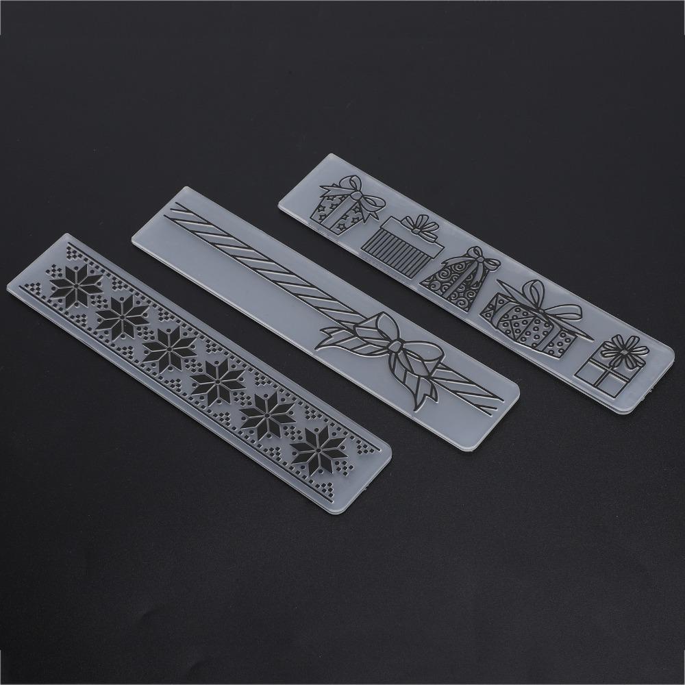 9Pcs Concave Convex Paper Craft Dies Plastic Material DIY Embossing Template Handcraft Decoration