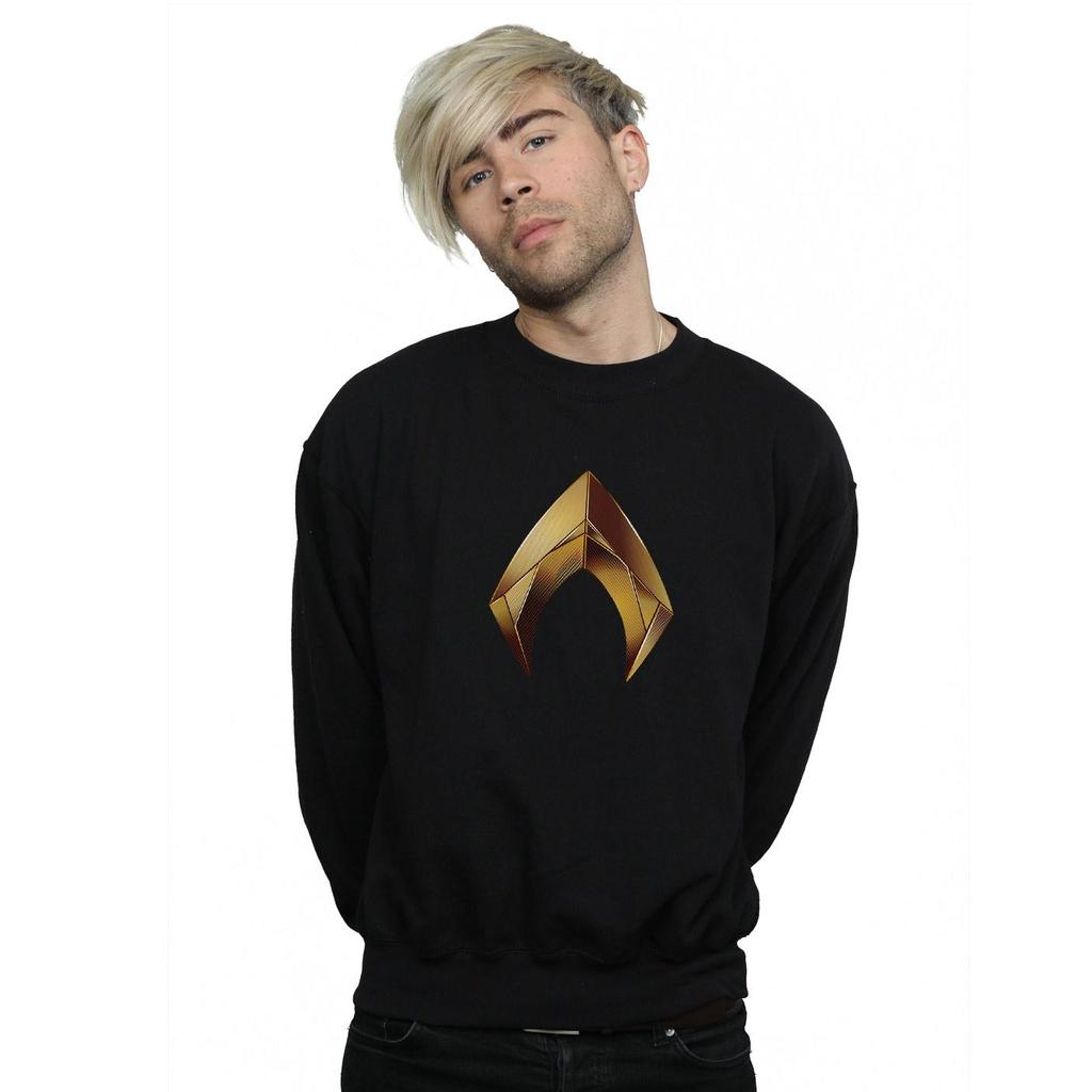 DC Comics Mens Aquaman Emblem Sweatshirt