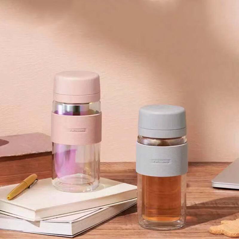 Zwilling Double-Wall Glass Tea Infuser Bottle
