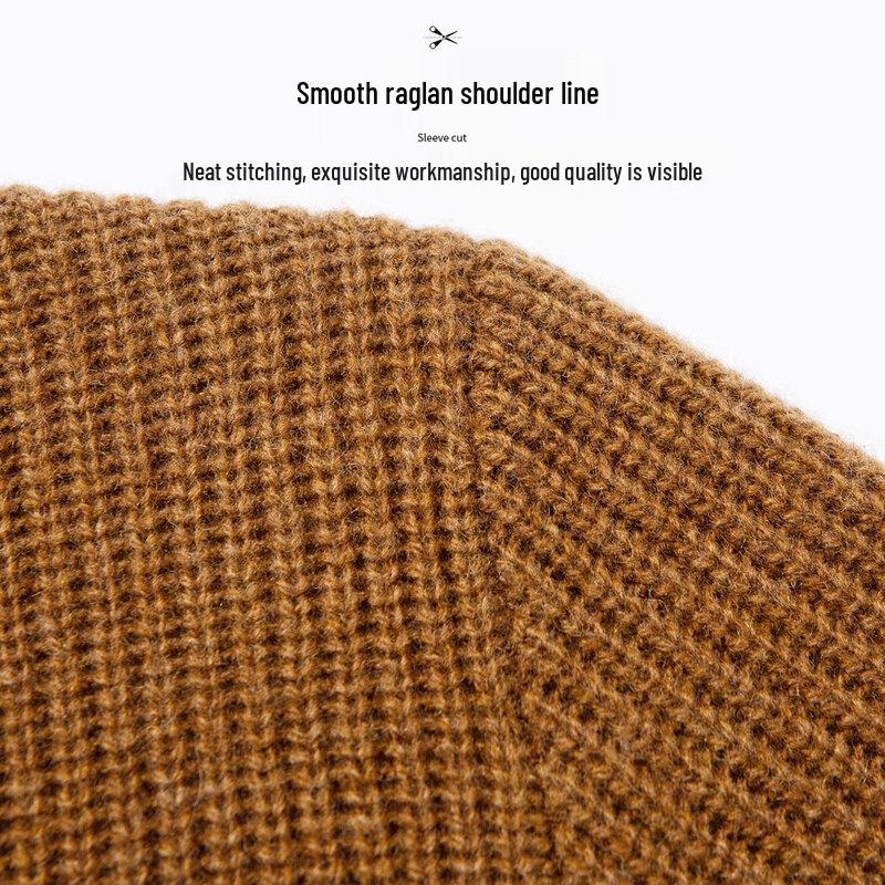 Hodo Men's 100% Merino Wool Half-Zip Turtleneck Sweater