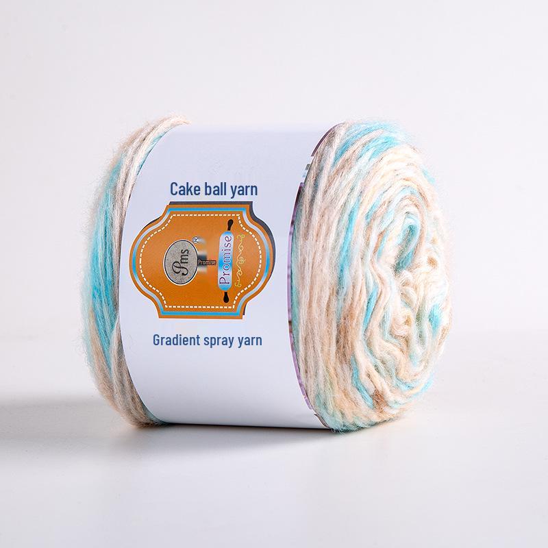 Hand-Dyed Rainbow Flock Yarn for DIY Knitting – Perfect for Scarves, Hats & Sweaters