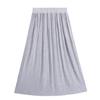 Summer Women's Casual Fashion Plus Size Loose Retro High-waisted Mid-length Skirt Female Pleated Skirt