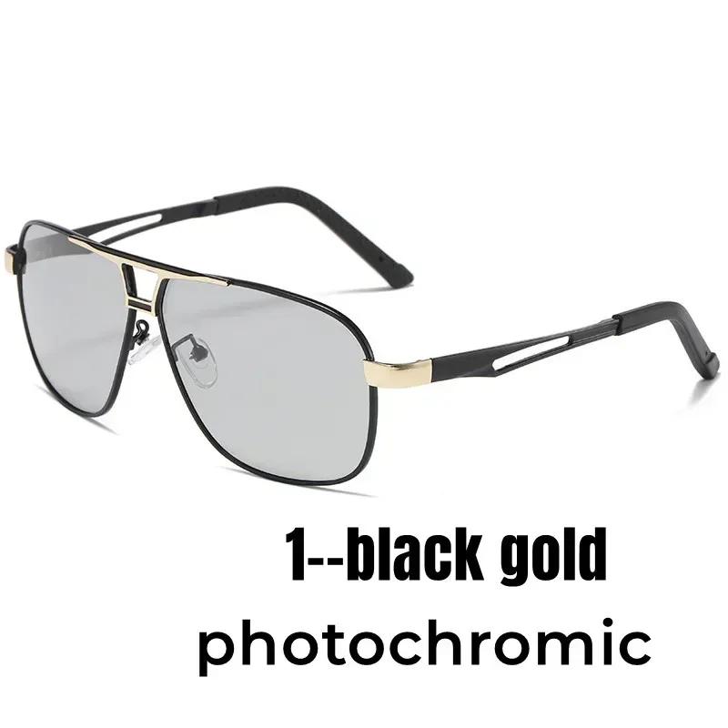 Customization Precription Glasses Pochromic Sunglasses Luxury for Men Pilot Shades Outdoor Anti-UV Driving