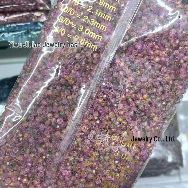 4mm Picasso Flat Crystal Beads for DIY Beading & Embroidery