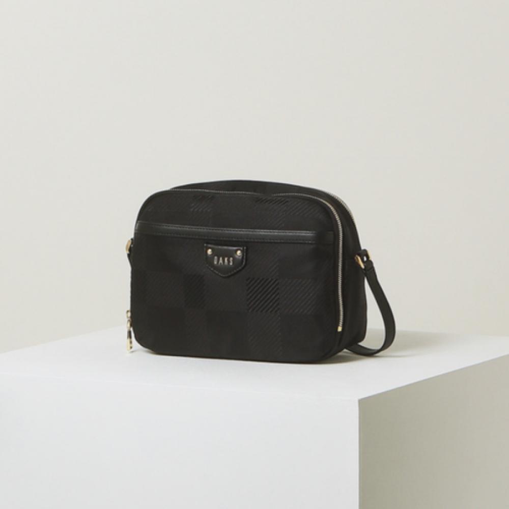 

Daks Black Big Check Jacquard Crossbody Bag Single option