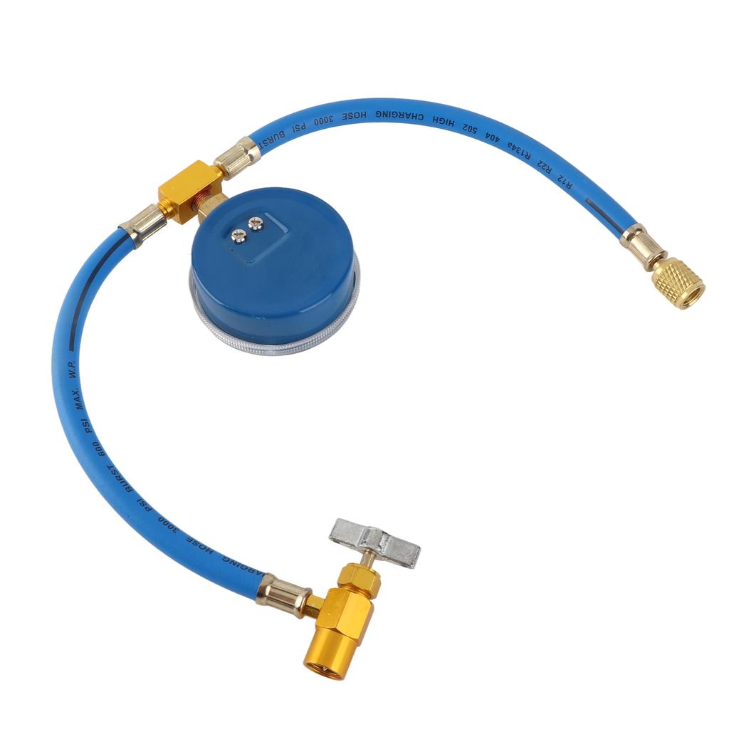 R134A Car AC Refrigerant Charge Hose Wide Compatibility Air Conditioning Refrigerant Charging Hose with Gauge