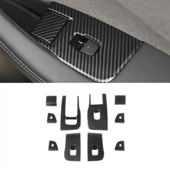 For Tesla Model 3 Highland 2024 LHD ABS Car Door Window Button Frame Sticker