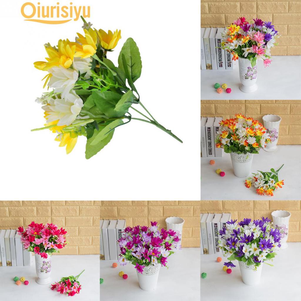 1Pc Lifelike Artificial Chrysanthemum Flower Indoor uygun fiyatlı satın