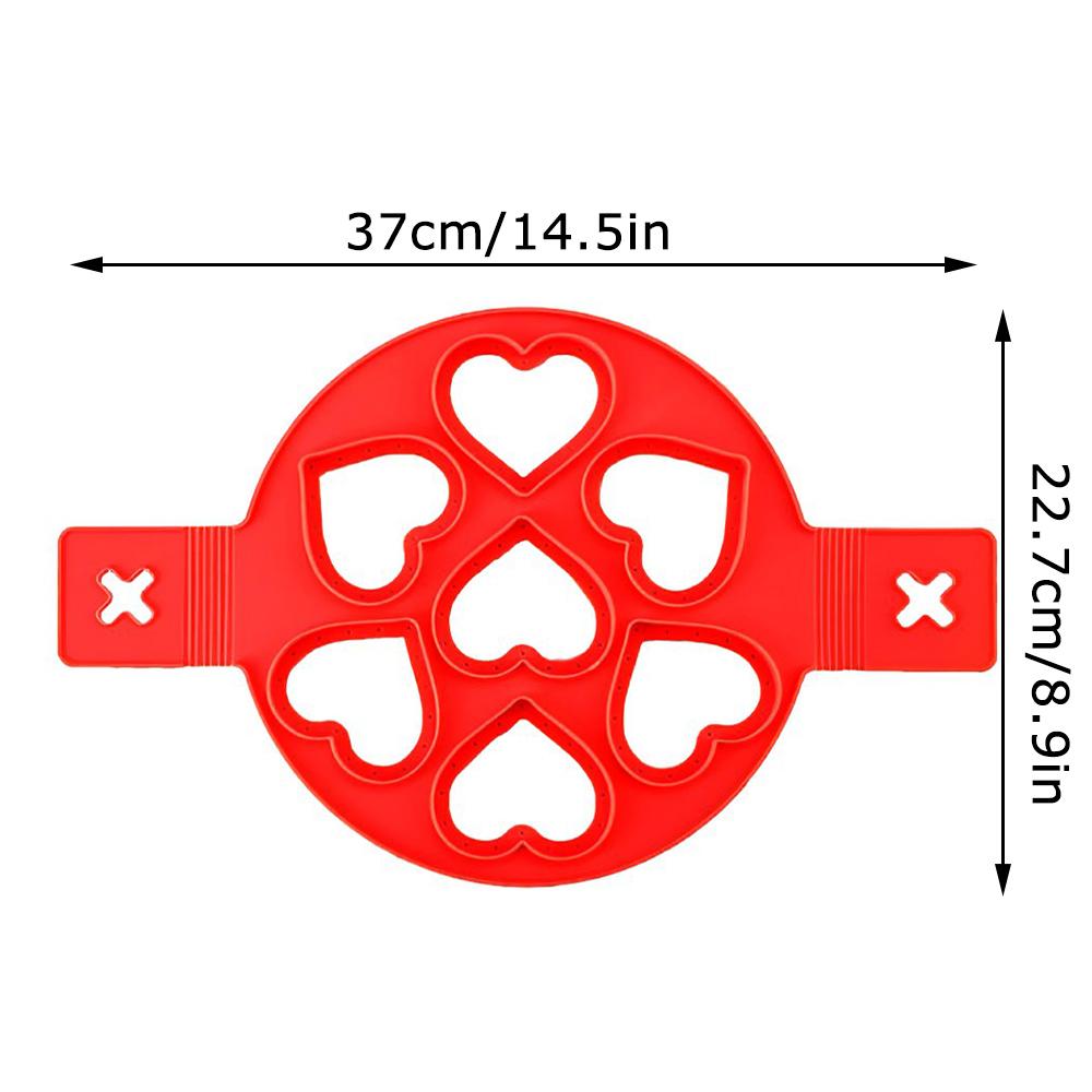 1pcs Silicone Non Stick Fantastic Seven Holes Egg Pancake Maker Ring Kitchen Baking Omelet Moulds Flip Cooker Egg Ring Mold