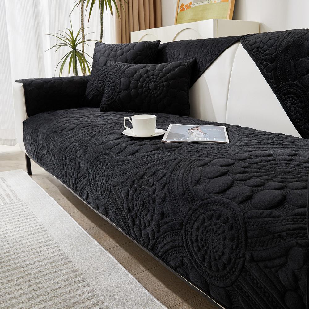 

Бархатная диванная подушка на четыре сезона, универсальная нескользящая скандинавская простая современная тканевая подушка, кожаный чехол, ткань 70X70