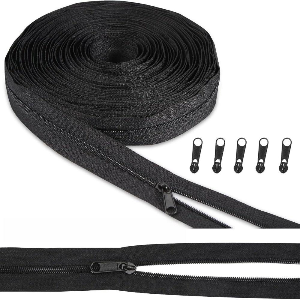No.3 Nylon Zipper Tape Contrast Color Jacket Long Zips New Bag Zipper Set  Sewing Accessories