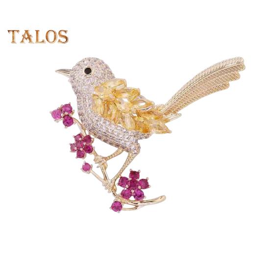 

Брошь в виде цветка сливы, украшение в виде птицы, украшение для торжественного костюма, воротника, шляпы, шарфа, прищепки для выпускного бала, украшения для одежды A