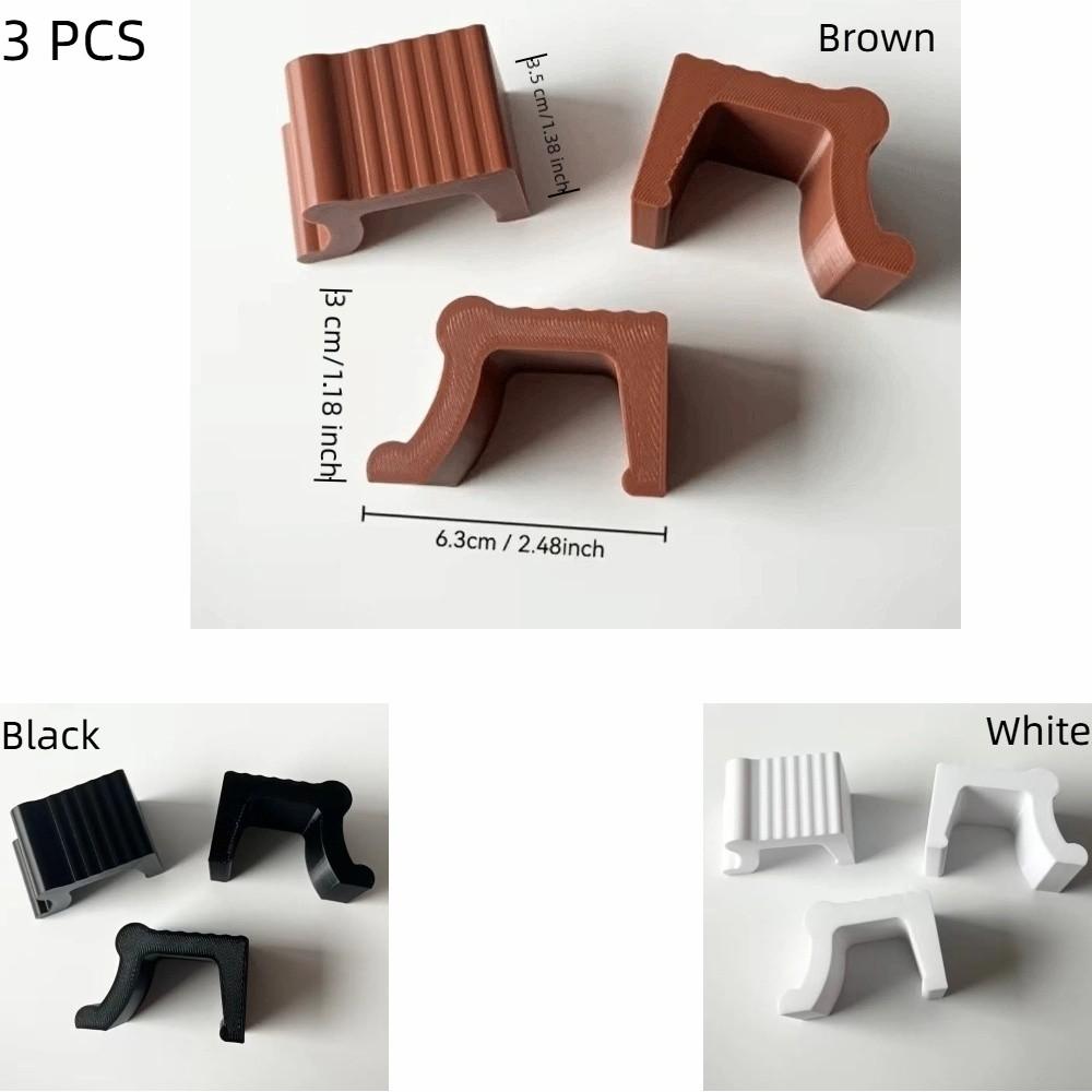 3 STUKS Decoratieve Bloempotstandaards 3D Geprinte Plantenpot Verhoger Voorkom Rot Plantenpot Ondersteuningen Tuin