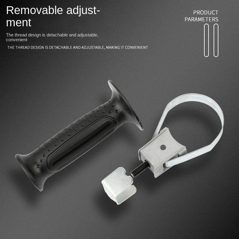 Rukojeť elektrického kladiva: Protiskluzový, Nastavitelný, Zesílený Železný Kroužek - Materiál Průmyslové Kvality z Legované Oceli