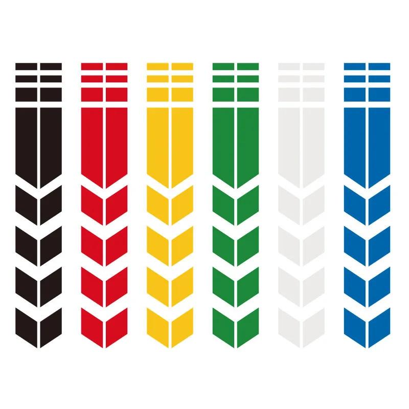 Motorcycle Arrow Stripe Reflective Stickers Fender Paste Car Safety Warning Waterproof MotorbikeTape Decal Moto Accessories