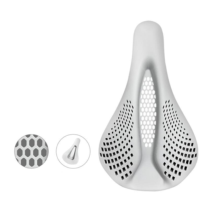 Silicone Breathable Comfortable Soft Shock-absorbing and Anti-slip Bicycle Seat Cover Outdoor Mountain Bike Riding Seat Cover