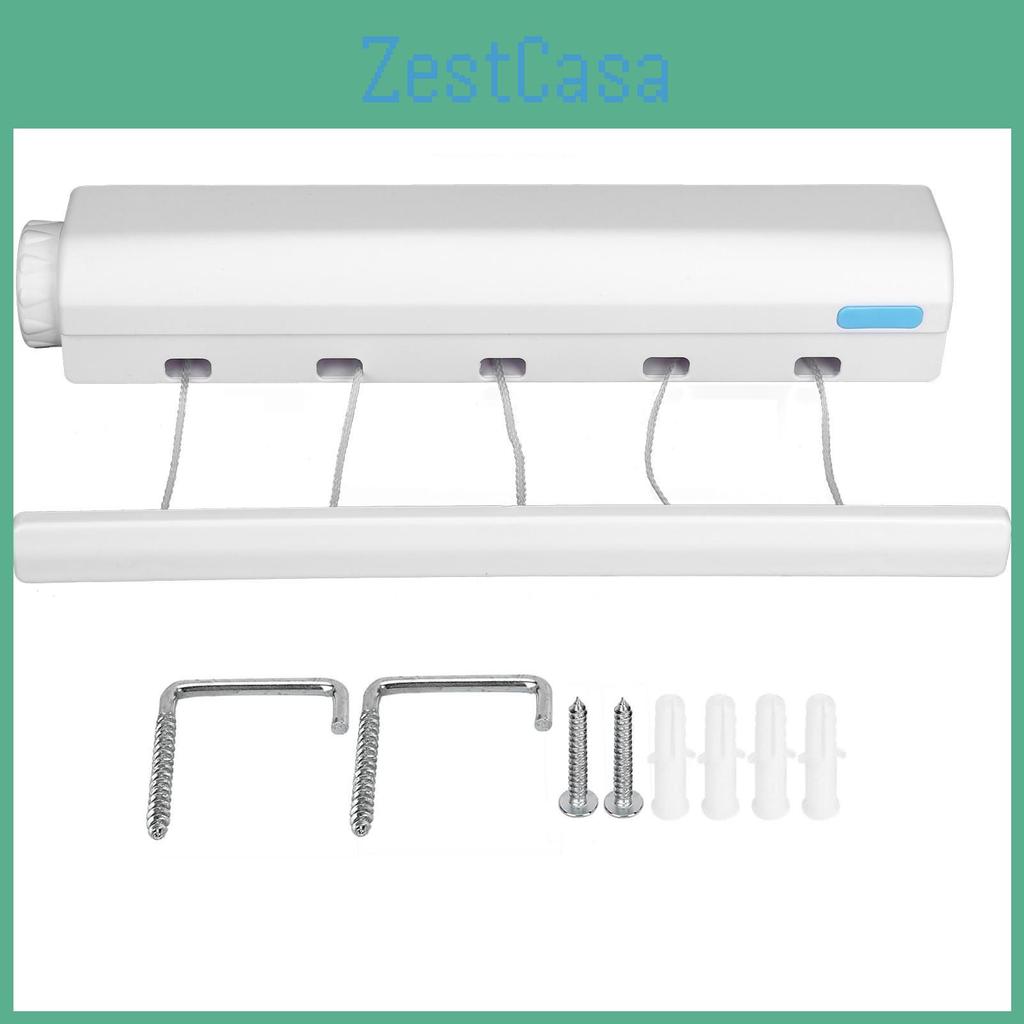 Telescopic Retractable Clothesline Drying Clothes Rope Hanger For Indoor Outdoor Suppliesfive Ropes