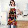 Festive Christmas Party Print Apron for Kitchen & Restaurant Cooking