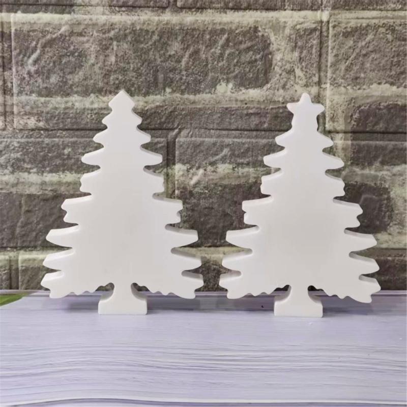 Christmas Silicone Molds,Christmas Ornament Mold Xmases Tree Epoxy Mold for Resin Casting DIY Crafts Soaps Home Decorations