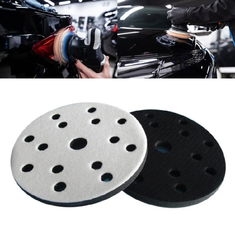 15 Hole 150mm Polishing Interfaces Pad Heavy Duty Foam Sanding Pad for Woodworking Auto Detailing Tools Accessories