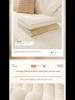 Thick Plush Striped Winter Sofa Cushion - Non-Slip, Soft, Imitation Rabbit Fur