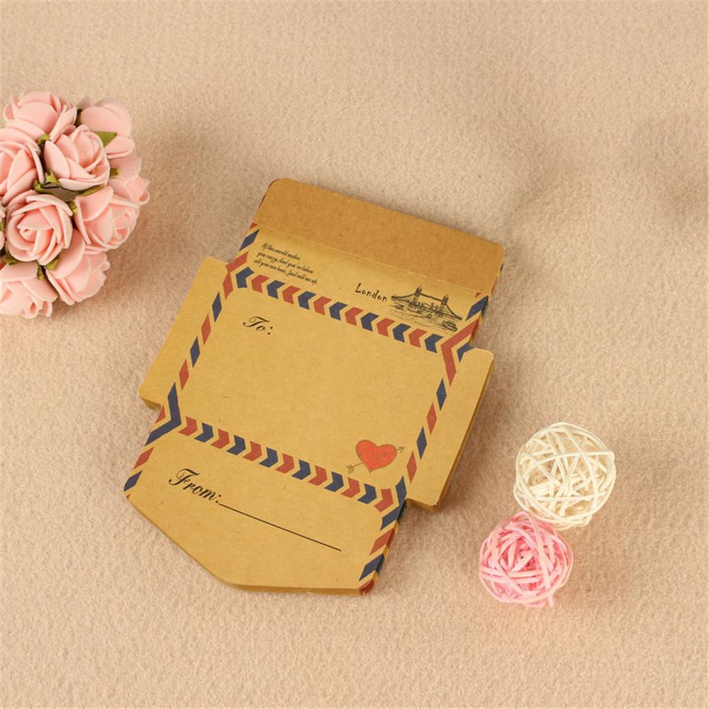 

45pcs Retro Vintage Kraft Paper Envelopes Mini Cute Kawaii Cartoon Stationery Post Letter Envelope Back To School Office Gifts