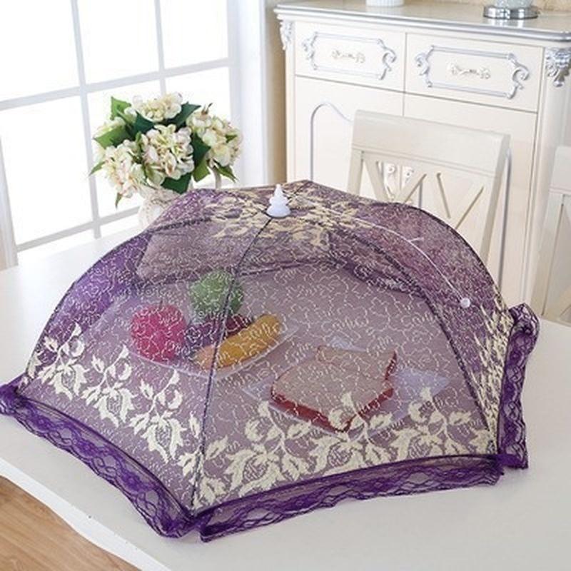New Umbrella Style Food Covers Anti Fly Mosquito Meal Cover Lace  Kitchen Gadgets Cooking Tools