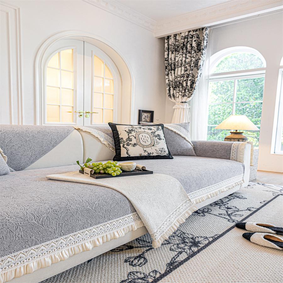 Light Luxury High-end Sofa Cushion All Seasons Universal  New Non-slip Leather Sofa Cushion Cover