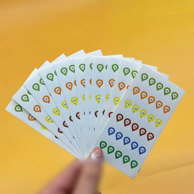 10 Sheets Rifle Scope Turret Stickers Rifle Scope Turret Tags For Close-Range & Mid-Range Precision Target Shooting Hunting